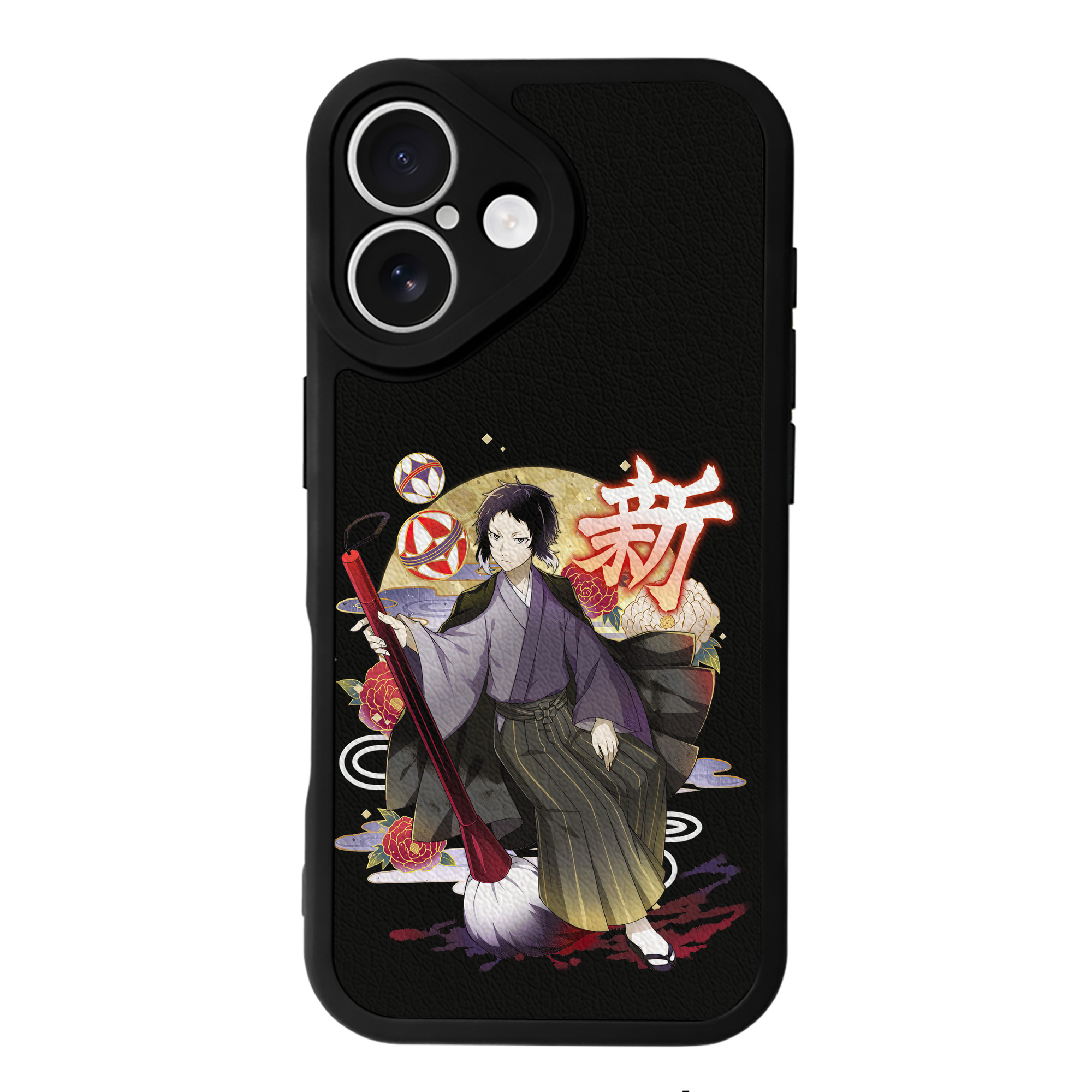（画像用） 文豪ストレイドッグス Bungo Stray Dogs 【iPhone 16シリーズ対応】シリコンスマホケース（レザー調） 材質：シリコン